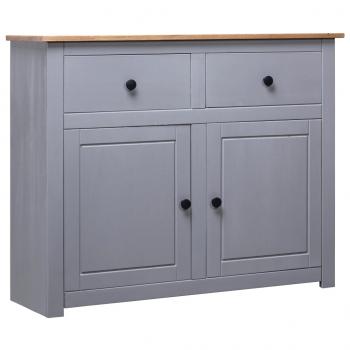 ARDEBO.de - Sideboard Grau 93x40x80 cm Kiefernholz Panama