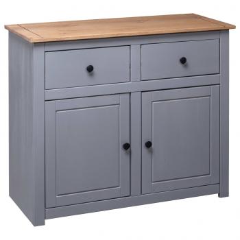 Sideboard Grau 93x40x80 cm Kiefernholz Panama