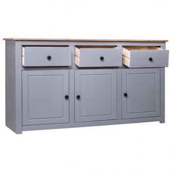 Sideboard Grau 135x40x80 cm Kiefernholz Panama