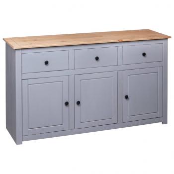 Sideboard Grau 135x40x80 cm Kiefernholz Panama