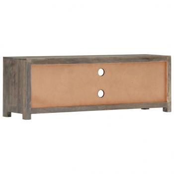 TV-Schrank Grau 120x30x40 cm Massivholz Mango