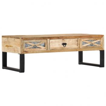 ARDEBO.de - Couchtisch 110 x 50 x 38 cm Massivholz Mango