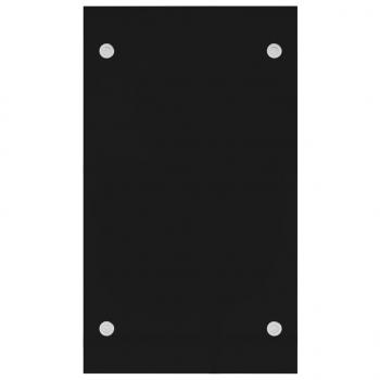 Brennholzregal Schwarz 40 x 35 x 60 cm Glas