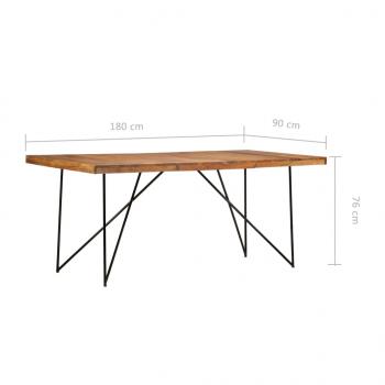 Esstisch 180 x 90 x 76 cm Massivholz Akazie