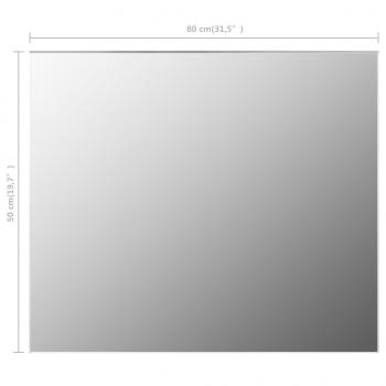 Rahmenloser Spiegel 80x60 cm Glas