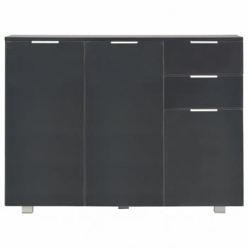 Sideboard Hochglanz-Schwarz 107x35x80,5 cm