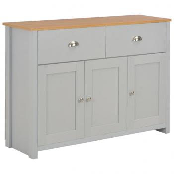 ARDEBO.de - Sideboard Grau 112x35x81 cm