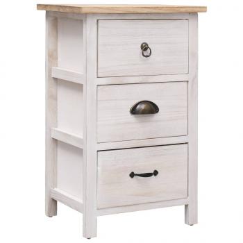 ARDEBO.de - Beistellschrank 35x25x57 cm Massivholz Paulownia