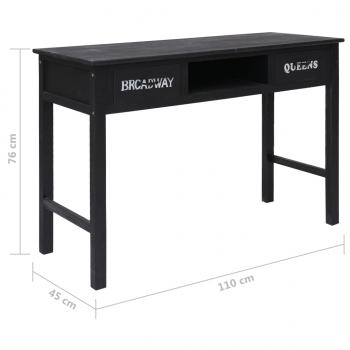 Konsolentisch Schwarz 110 x 45 x 76 cm Holz