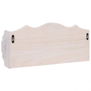 Wandgarderobe Weiß 50×10×23 cm Holz