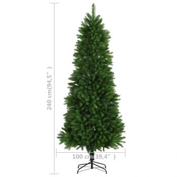 Künstlicher Weihnachtsbaum Naturgetreue Nadeln 240 cm Grün