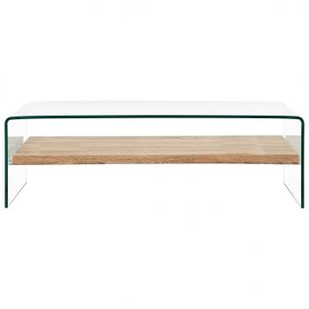 Couchtisch Transparent 98×45×31 cm Hartglas