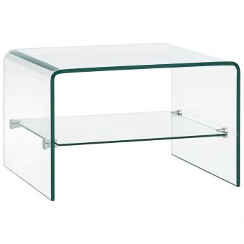 ARDEBO.de - Couchtisch Transparent 50×45×33 cm Hartglas 