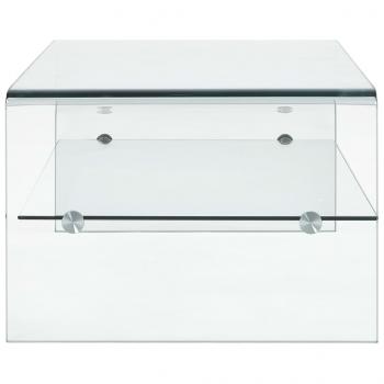 Couchtisch Transparent 98×45×31 cm Hartglas 