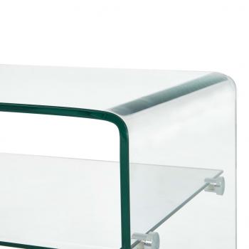 Couchtisch Transparent 98×45×31 cm Hartglas 