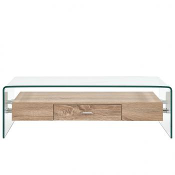 Couchtisch Transparent 98×45×31 cm Hartglas