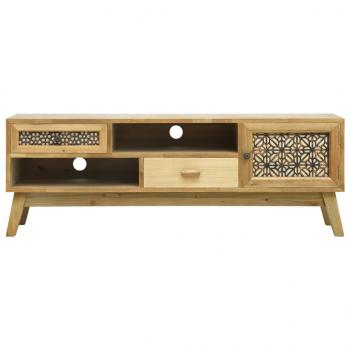 TV-Schrank mit Mustern Braun 120x30x42 cm Holz