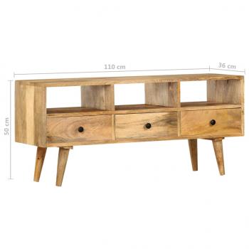 TV-Schrank 110×36×50 cm Massivholz Mango