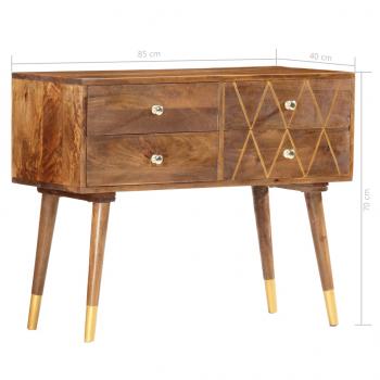 Sideboard 85×40×70 cm Massivholz Mango