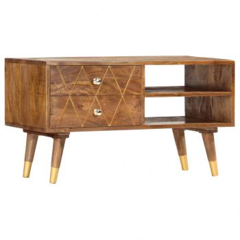 ARDEBO.de - TV-Schrank 85 x 35 x 47 cm Mango-Massivholz