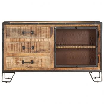 Sideboard 100×31×60 cm Raues Mango-Massivholz 