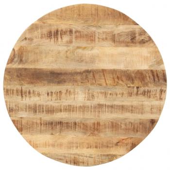 ARDEBO.de - Tischplatte Massivholz Mango Rund 15-16 mm 80 cm