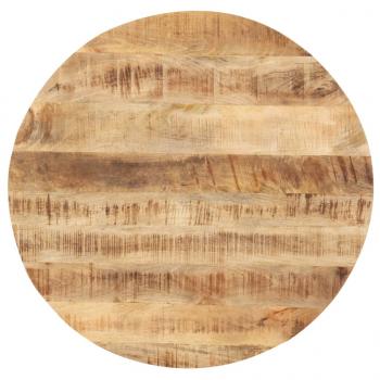 ARDEBO.de - Tischplatte Massivholz Mango Rund 25-27 mm 50 cm