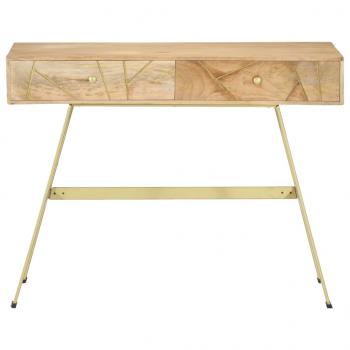 Schreibtisch mit Schubladen 100x55x75 cm Massivholz Mango