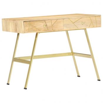 Schreibtisch mit Schubladen 100x55x75 cm Massivholz Mango