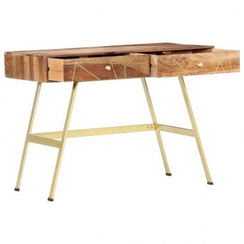 Schreibtisch mit Schubladen 100x55x75 cm Massivholz Palisander