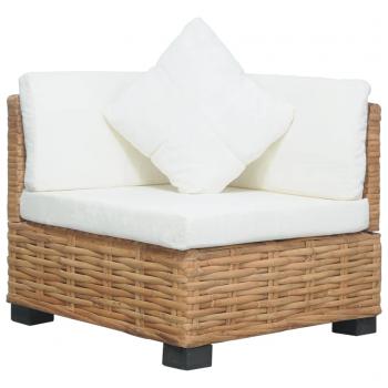 ARDEBO.de - Ecksofa mit Kissen Natürliches Rattan