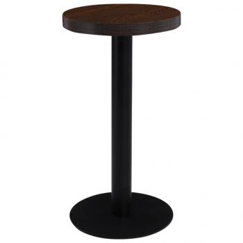 ARDEBO.de - Bistrotisch Dunkelbraun 40 cm MDF