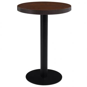 ARDEBO.de - Bistrotisch Dunkelbraun 60 cm MDF