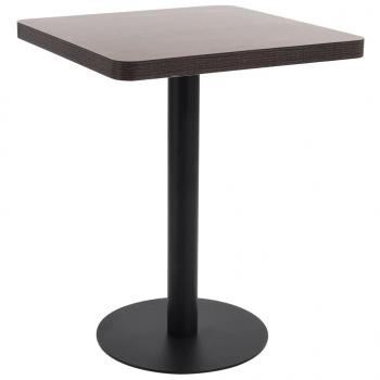 ARDEBO.de - Bistrotisch Dunkelbraun 60x60 cm MDF