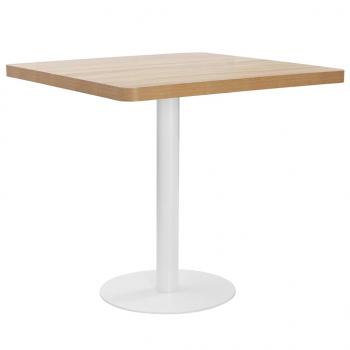 ARDEBO.de - Bistrotisch Hellbraun 80x80 cm MDF