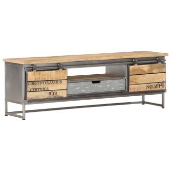 TV-Schrank 120 x 30 x 40 cm Massivholz Mango