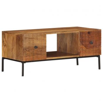 Couchtisch 90×45×40 cm Massivholz Mango