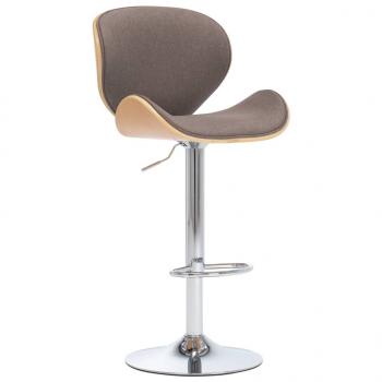 ARDEBO.de - Barhocker Taupe Stoff