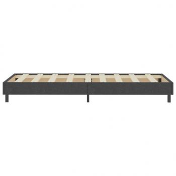 Boxspring-Bettgestell Grau Stoff 80x200 cm