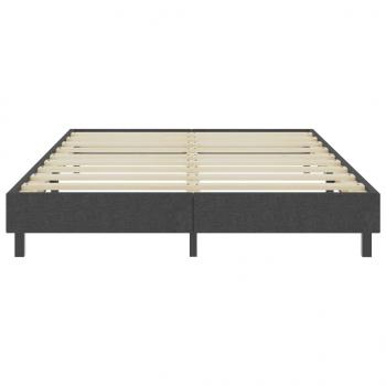 Boxspring-Bettgestell Grau Stoff 180x200 cm