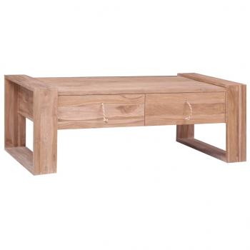 Couchtisch 110×60×40 cm Teak Massivholz 