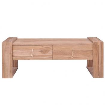 Couchtisch 110×60×40 cm Teak Massivholz 