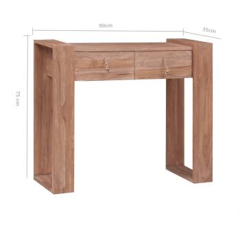 Konsolentisch 90x35x75 cm Teak Massivholz