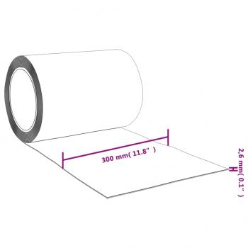 Streifenvorhang Rolle PVC 3 mm x 300 mm 25 m  