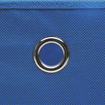 Aufbewahrungsboxen 10 Stk. Blau 32x32x32 cm Stoff