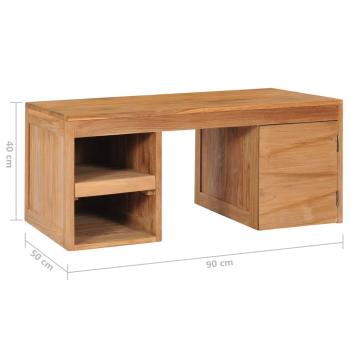 Couchtisch 90×50×40 cm Massivholz Teak