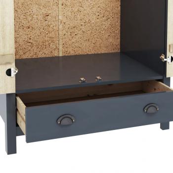 Kleiderschrank mit 2 Türen Hill Grau 89x50x170 cm Kiefernholz