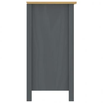 Sideboard Hill Grau 125x40x80 cm Massivholz Kiefer