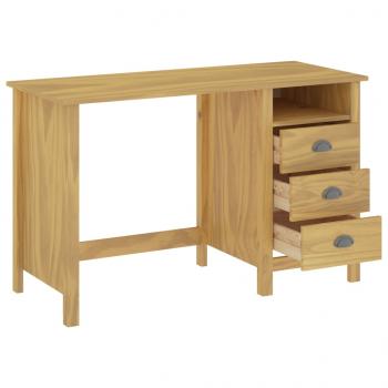 Schreibtisch Hill mit 3 Schubladen 120×50×74 cm Kiefernholz