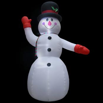 Aufblasbarer Schneemann mit LED zu Weihnachten IP44 600 cm XXL